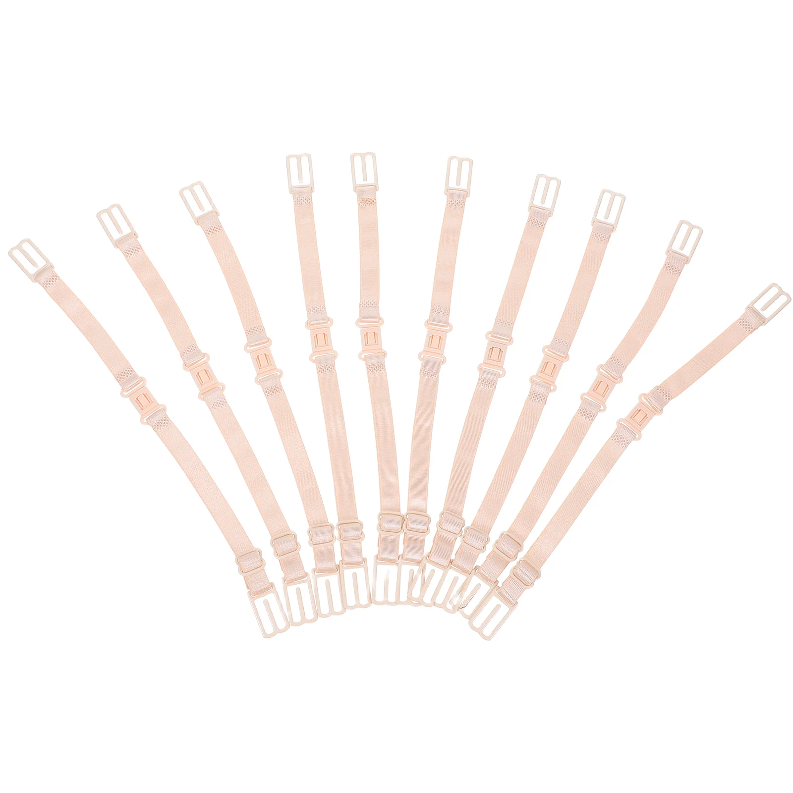 

10 Pcs Underwear Non-Slip Shoulder Strap Bra Clip Buckle Replaceable Straps Comfortable Polyester