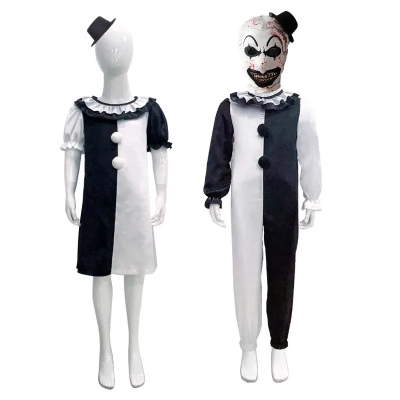 Bambino adulto spaventoso Halloween sanguinante Killer adulto terrifier il costume da pagliaccio