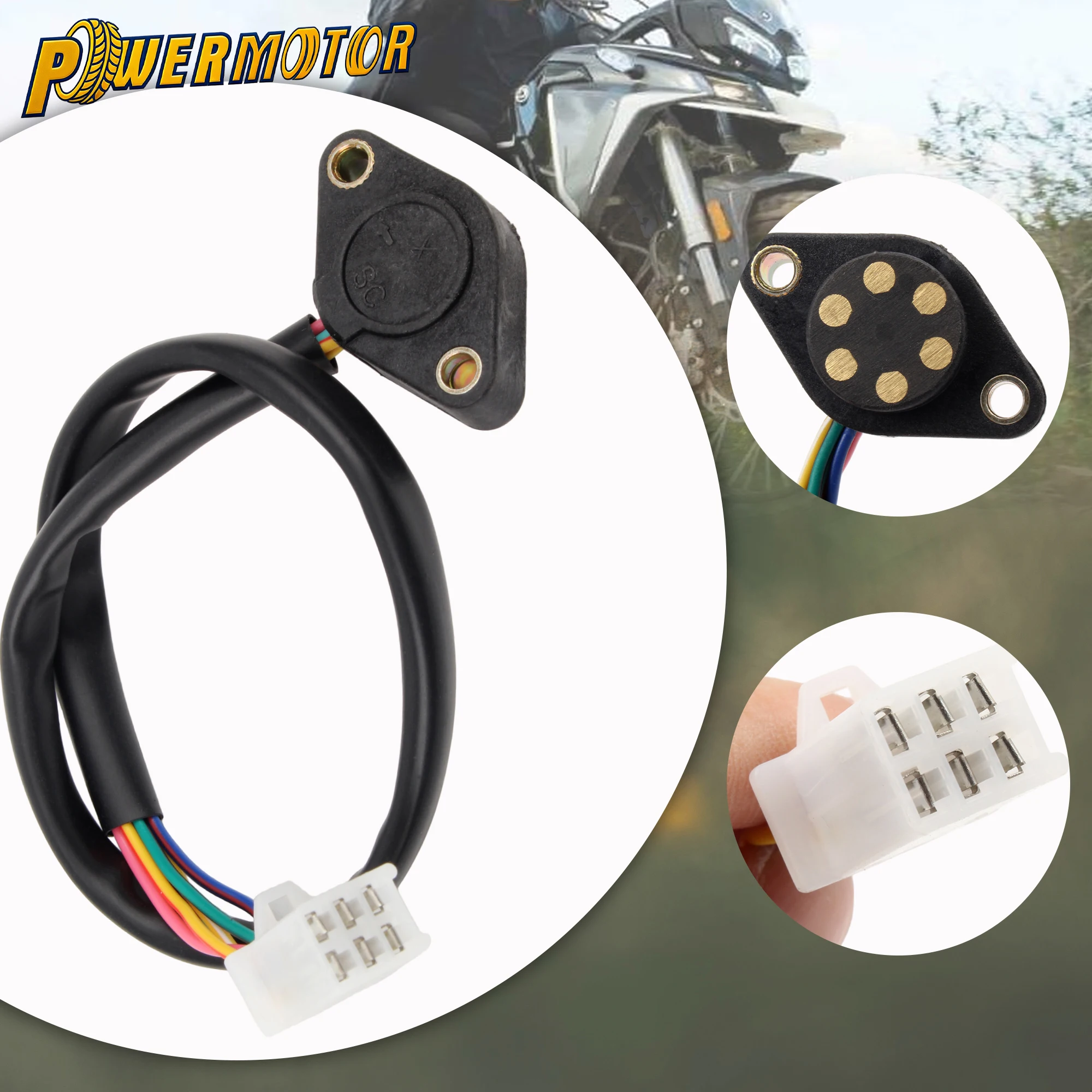 Sensor de posición de 6 velocidades para ATV Quad, indicador de cambio de marcha, sensor de velocidad para Shineray 250 STXE STIXE 250 ST-9E 200STIIE-B Bashan BS200 BS250