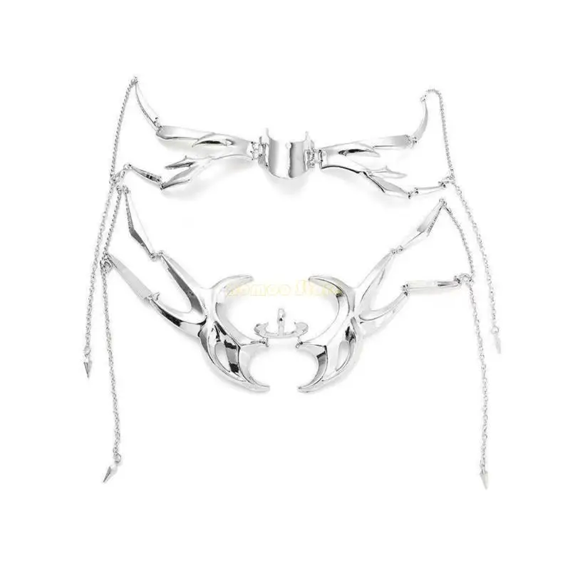 

31BF 2 шт. кибернетические кольца для губ, реквизит для фотосъемки, готический фестивальный костюм