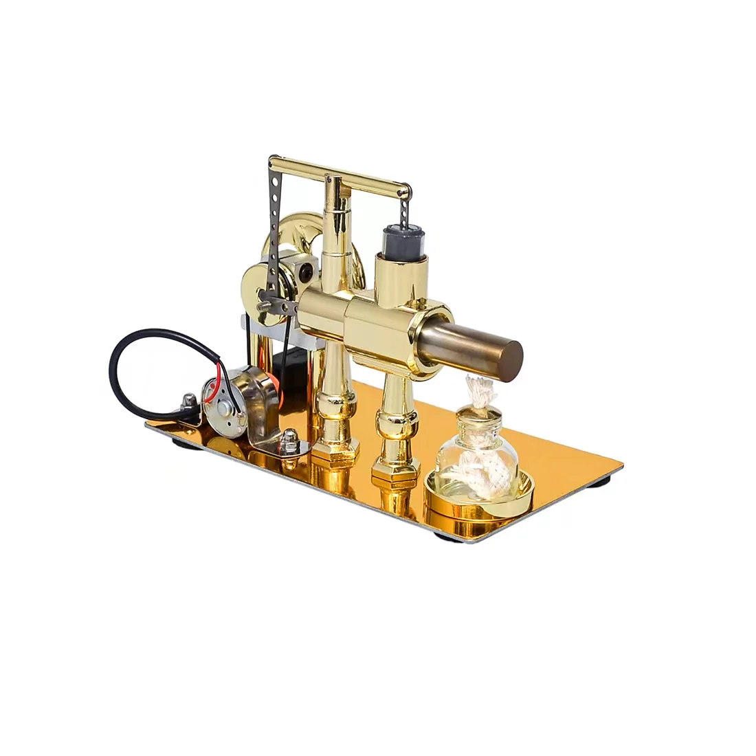 Stirling engine generator steam engine physics experiment science science production invention toy model small