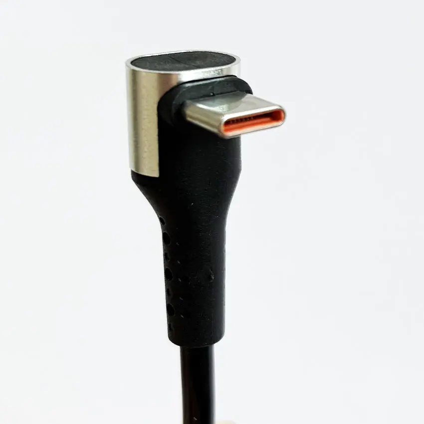 1PCS 66W 90 Degree Spring USB Type C Mobile Phone Cable 6A Fast Charging Type-C Cord For Samsung Xiaomi USB C Cable ﻿