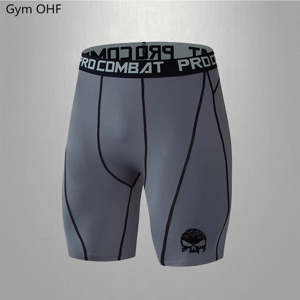 Men Shorts Gym Shorts Compression Running Short Sport Training Quick-Drying Bottoms Printing Fitness Jogging Workout Short Pant