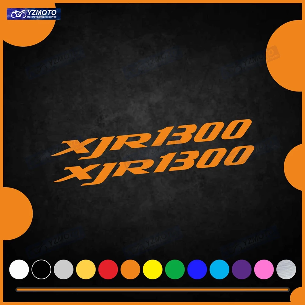 ل XJR1300 دراجة نارية اكسسوارات سباق ملصق خزان الوقود هيكل السيارة شعار السيارة الشارات محرك هدية خوذة الزجاج الأمامي ملصقات
