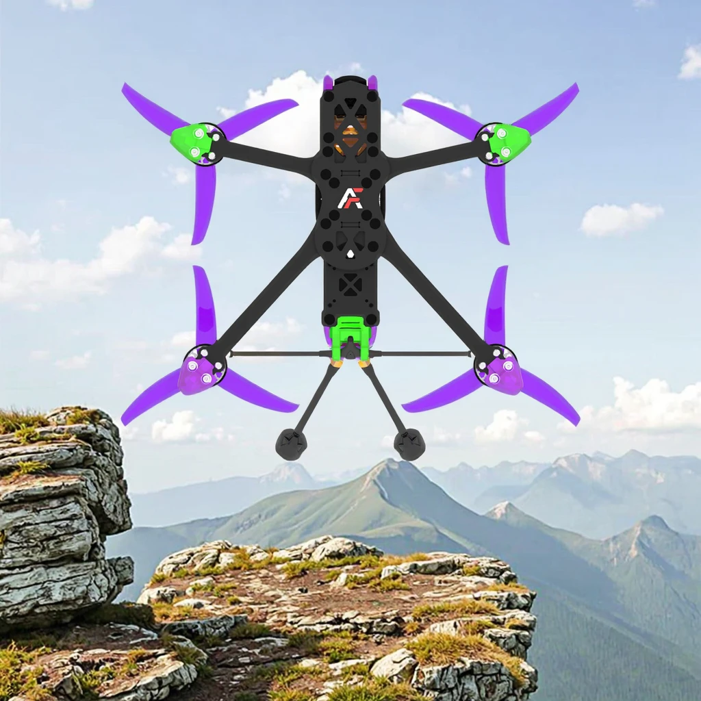 

Дрон для фристайла Axisflying Manta 5SE DC DeadCat FPV 5 дюймов с модулем O4 Lite Air Unit GPS-6S, пультом ДУ, дальностью 10 км, для начинающих