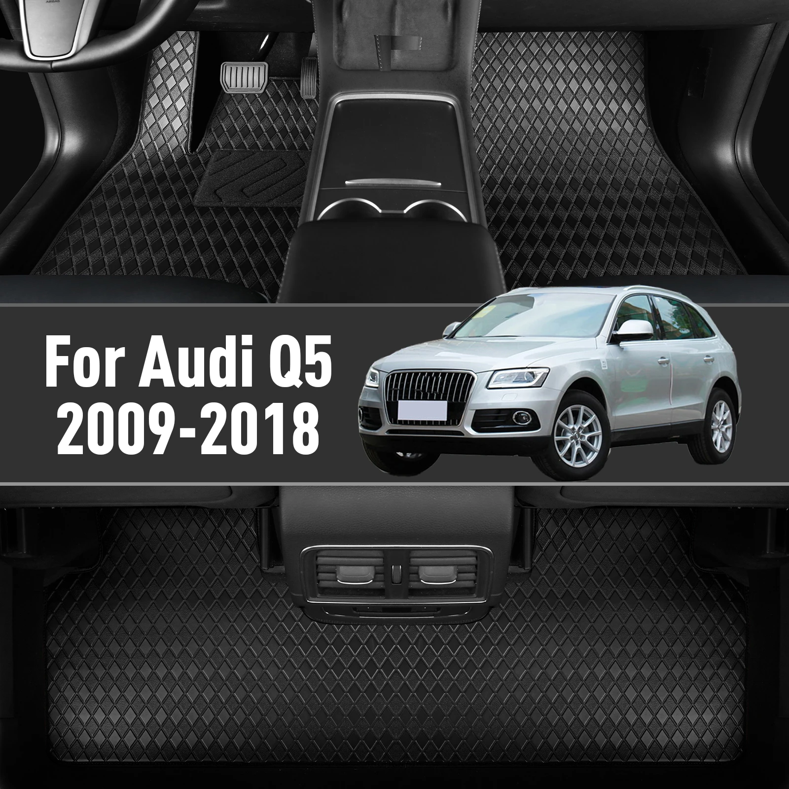 

Автомобильные коврики на заказ для Audi Q5 2009-2018, водонепроницаемые, противоскользящие, защитные аксессуары, запчасти