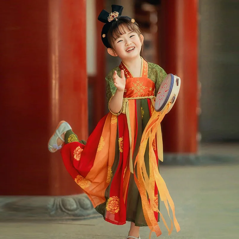 Disfraz Hanfu tradicional chino para mujer, vestido de la antigua dinastía Han, vestido de princesa Oriental, ropa de baile de la dinastía Tang