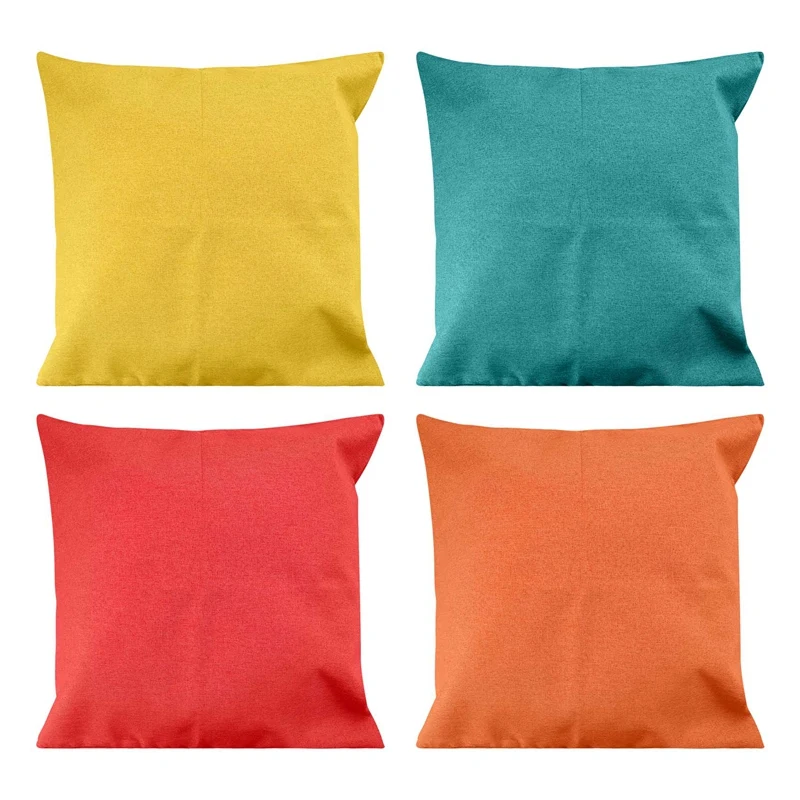 

Outdoor Waterproof Throw Pillow Covers Decorative Garden Cushion Cases Pillowcases For Patio, Couch, Balcony And Sofa