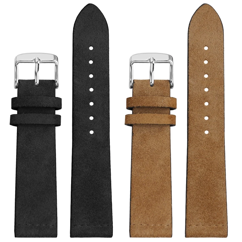 카시오 작은 사각형 A168W A159 A158 AE-1200/1300/1500 용 18mm 새 스웨이드 시계 밴드 퀵 릴리스 스트랩 소프트 스포츠 남성용 팔찌