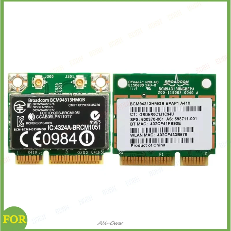 

2018 Half Mini PCI-E 802.11n Bluetooth Wi-Fi карта BCM94313HMGB 600370-001 для DELL и HP