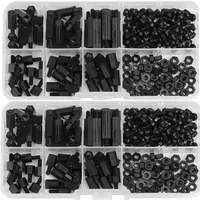 180pcs Hex Column Spacer Screws Set Standoff Spacer Nuts Nylon Pillar Male Female Motherboard Standoff Spacer Column M3 Nut Kit