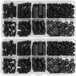 180pcs Hex Column Spacer Screws Set Standoff Spacer Nuts Nylon Pillar Male Female Motherboard Standoff Spacer Column M3 Nut Kit