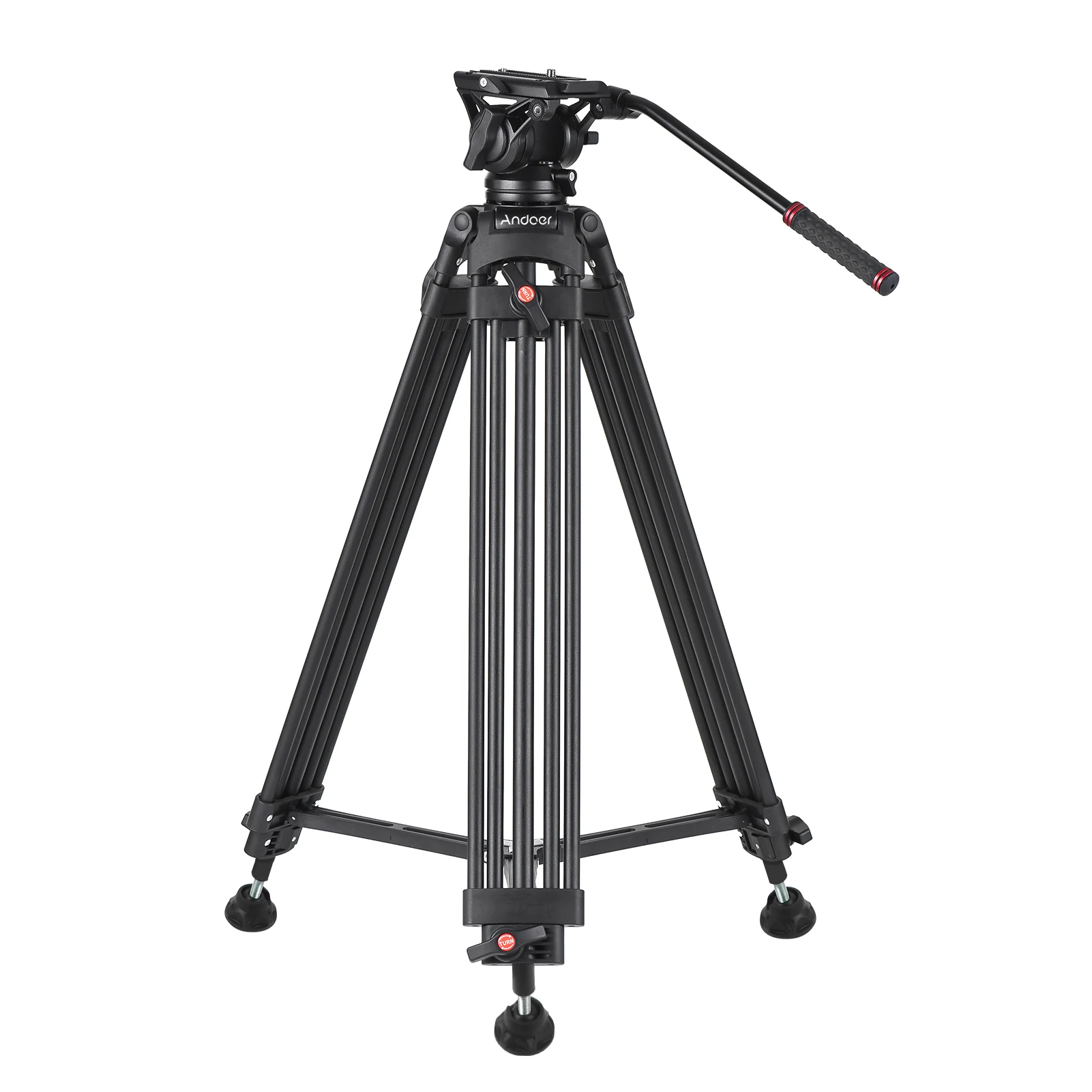 

D1801 Professional Tripod 180cm Aluminum Alloy 360° Panorama Fluid Head 10kg Load for DSLR Camera Photography