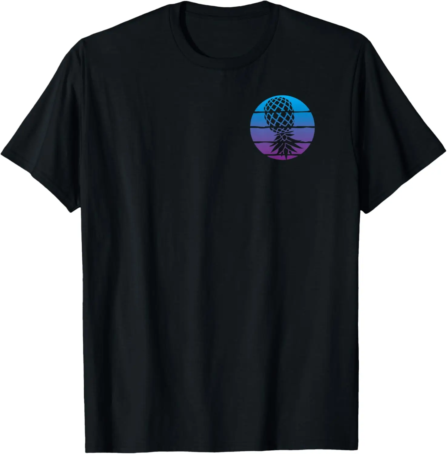 

2-sided Vaporwave Aesthetic Upside Down Pineapple Swinger T-Shirt