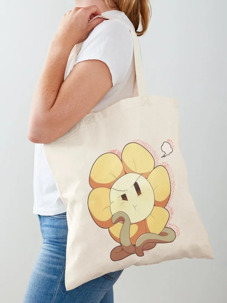 Your Typical Bored Flowey Tote Bag Customizable tote bag large tote bag Canvas stote Canvas