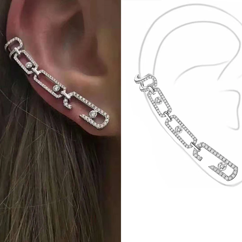 Pendientes de super Hada integrados para mujer, aretes de Clip creativos sin perforación, conjunto de Clip de oreja, regalo de joyería de tendencia