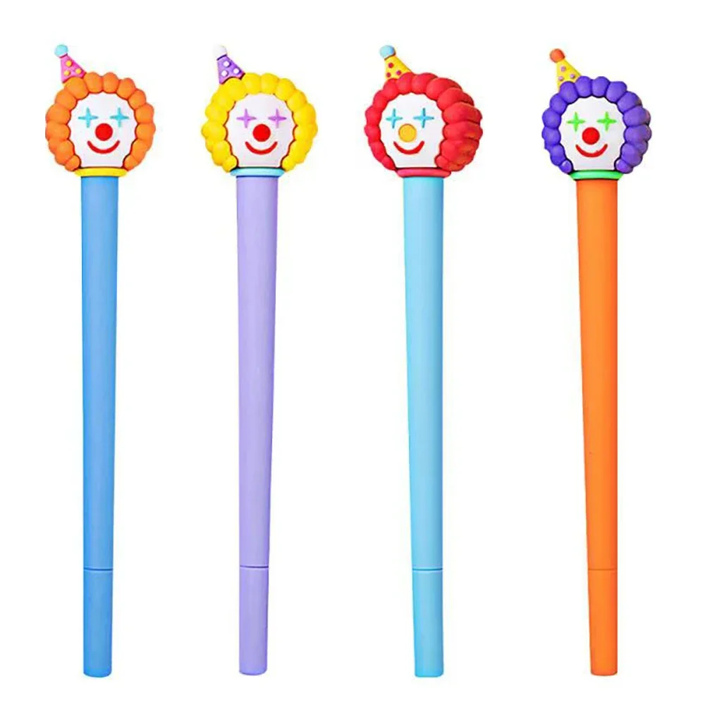 Kawaii Style Creative Cartoon Clown GelPens Students Stationery Black Refill 0.5mm Writing Tool Office School Supplies Gifts2024