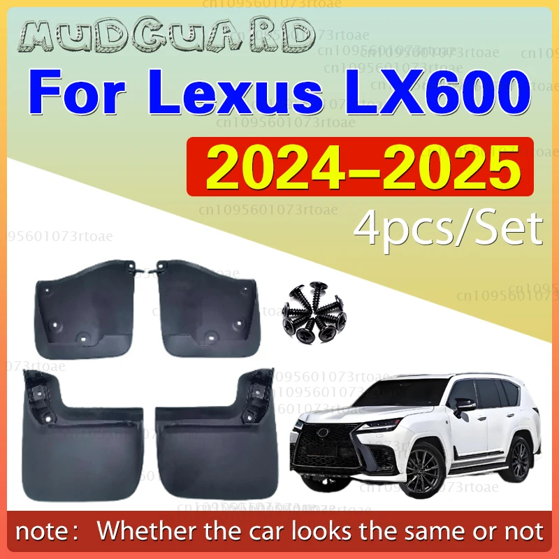 

Mudguards For Lexus LX600 2024 - 2025 Mud Flaps Mudflap Front Rear Fender Anti-splash Mudguards Guard Splash Car Accessories