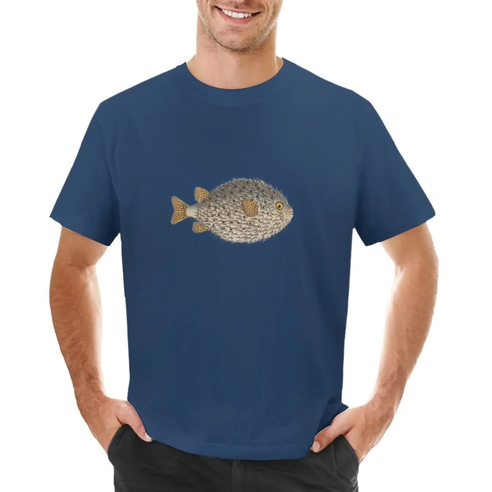 

Pufferfish Vintage Fish Marine Biology Natural History Scientific Illustration T-Shirt oversizeds mens vintage t shirts