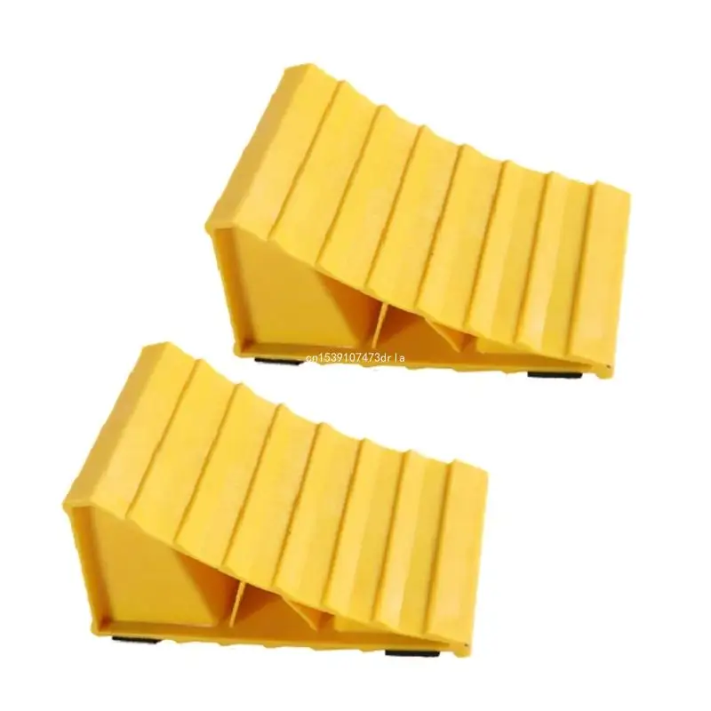 Upgrades Wheel Chocks Trailer Chocks with Handles Caravans Chocks Plastics Rubber Wheel Chocks Simple Install for Car Dropship