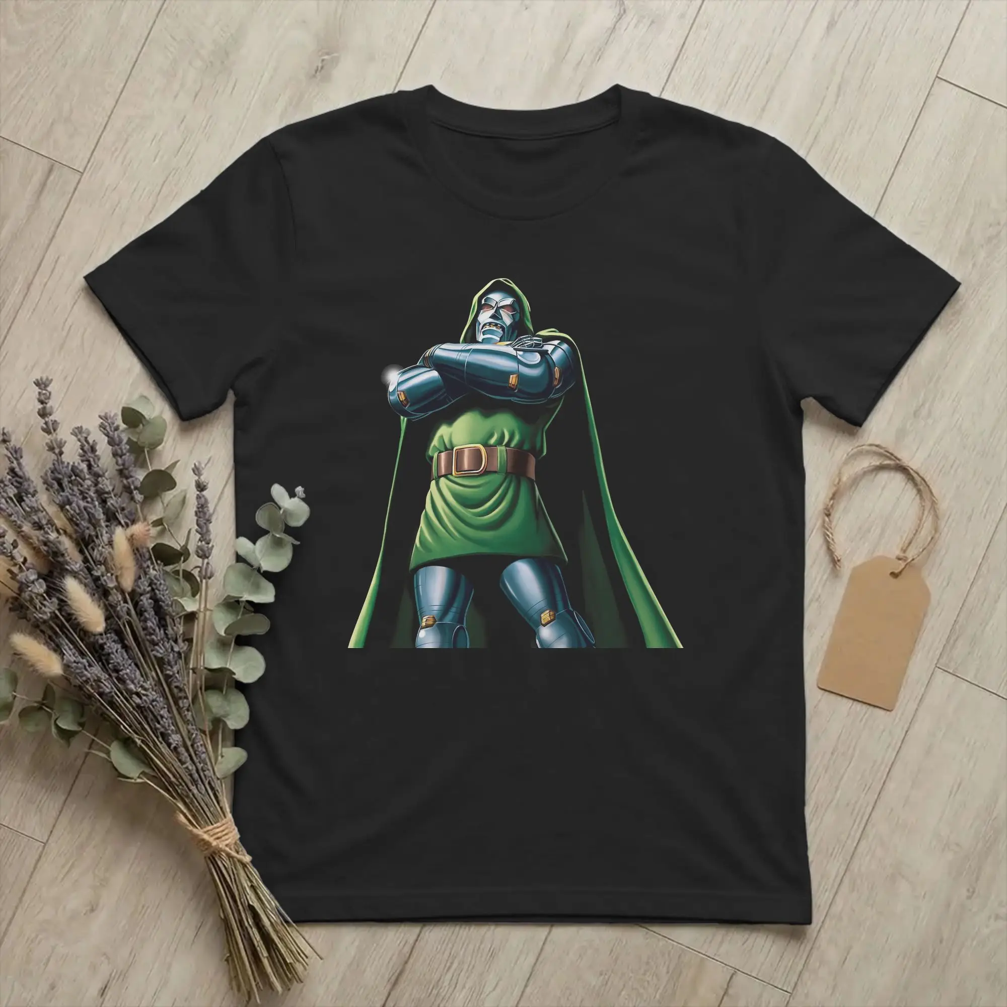 Supervillain  Dr Dooms Pose T-Shirt Men's Cotton Tops Shirts Priting  Crewneck Short Sleeve