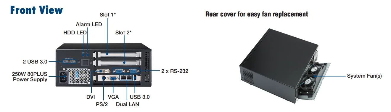 NEW Advantech AIMC-3202 Compact Industrial Mini PC Front Access Micro Computer With  Core I7/i5/i3 Processor