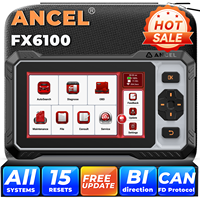 ANCEL FX6100 Automotive Scanner All System Car Diagnostic Tools with 15+ Reset Bidirectional Scanner CAN FD AutoVIN OBD2 Scanner