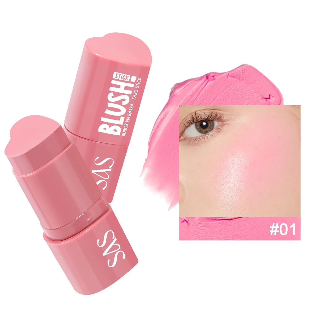 USHAS 3in1 カラー コンタリング ブラッシュ スティック チーク コンタリング ナチュラルメイク 防水 長持ち リップスティック