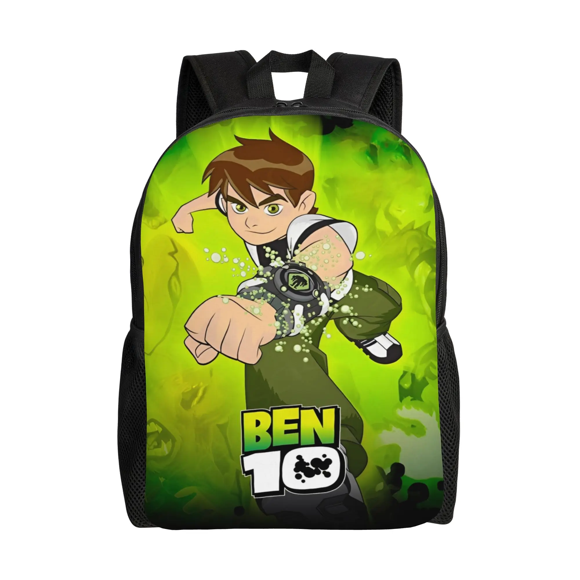 Ben 10 Omnitrix Unleashed Backpack  Teen Polyester University Backpacks Lightweight Novelty School Bags Rucksack