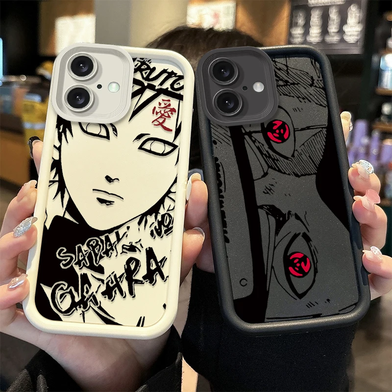 الفاخرة أنيمي N-Naruto غطاء من السيليكون آيفون 16E 16 15 14 13 12 11 برو ماكس X XR XS SE 2020 SE4 7 8 زائد لينة غطاء مقاوم للصدمات