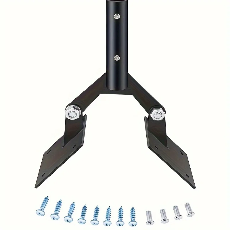 

Garden Weathervane Steel Roof Mount with Hardware Adjustable Weather Vanes Mount for Roofs For Antennas And Weather Stations