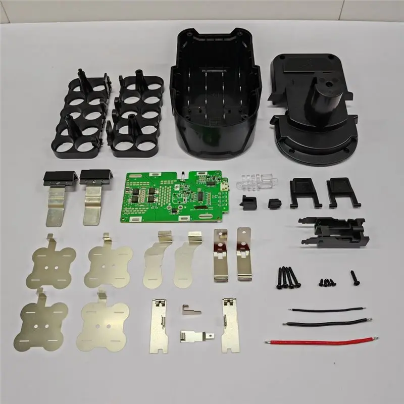 ABJF-For P108B 10X21700 Battery Plastic Case Charging Protection Circuit Board PCB For RYOBI 18V 8Ah 10AH