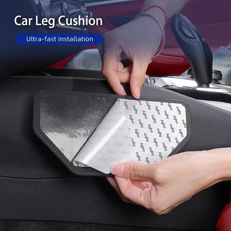 Leather Car Leg Knee Cushions Protective Pad Accessories For Lincoln MKZ MKX Aviator Navigator Continental Corsair MKC MKT view 5