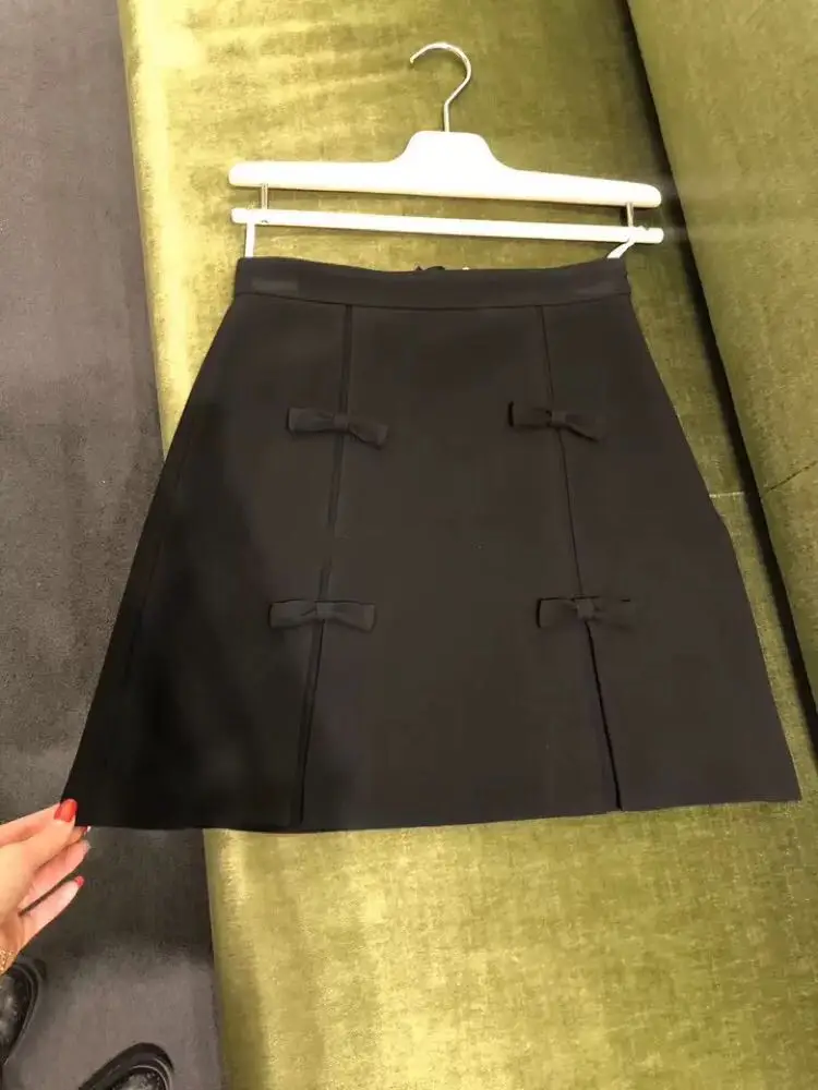 

Handmade Knot Spring Summer New Style Versatile A-Line Skirt for Women Fashionable Ladies' Half-length Skirts