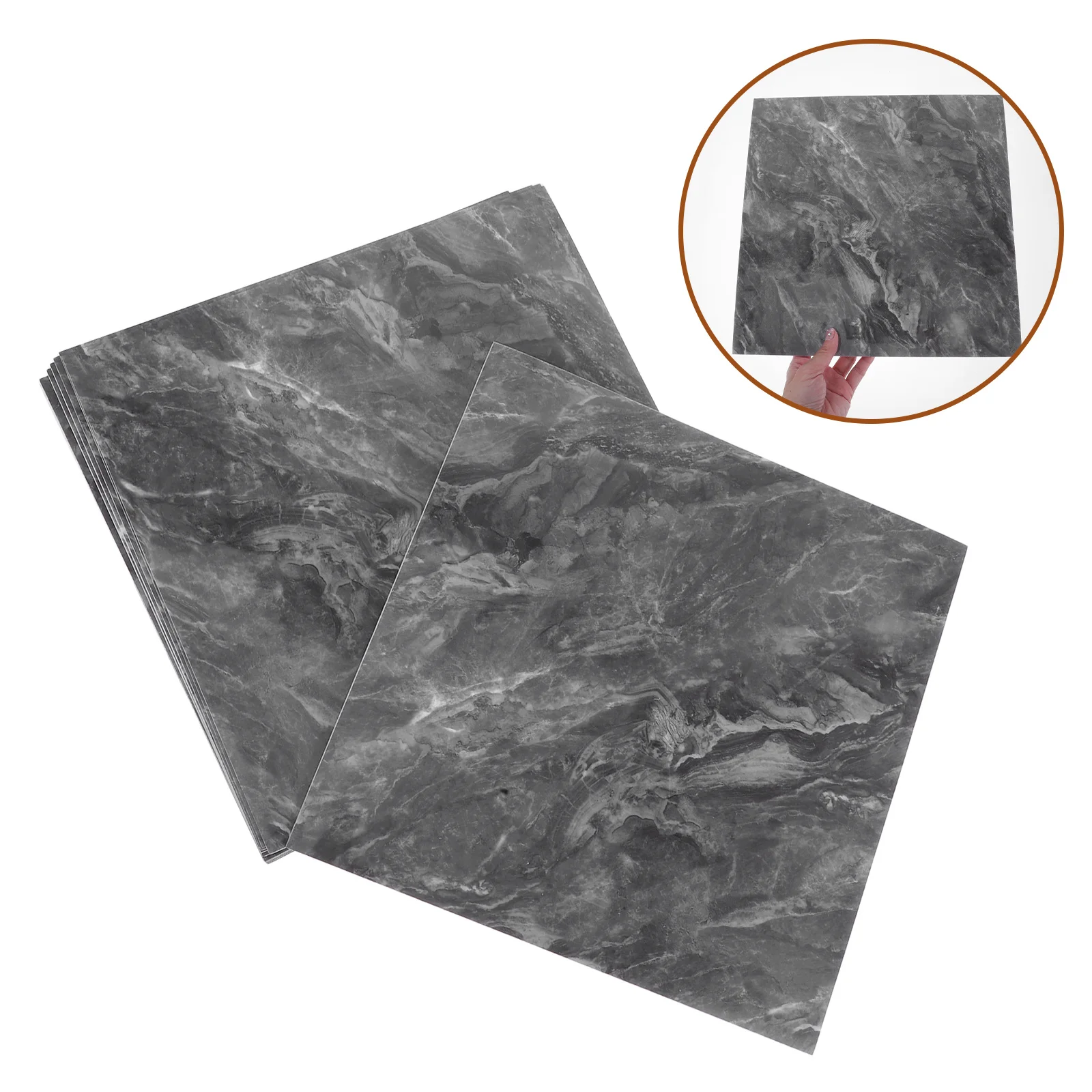 

10pcs Marble Peel Stick Tiles Self-Adhesive For Kitchen Bathroom Bedroom Walls Easy Installation Backsplash Wall