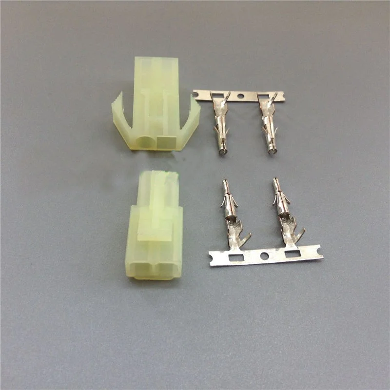 Connecteur de batterie mâle femelle Style Mini Tamiya, 50 pièces, bouchons en plastique avec broches en Nickel pour voiture de loisir RC, bateau, avion, batterie Lipo