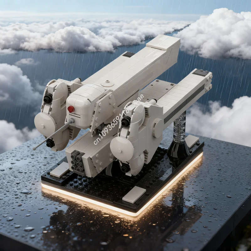 

880 шт. MOC Walk Re Fighter Legend Galactic Spaceed Модель Строительные блоки Рождественский подарок Сборка игрушек Идея Образовательный кирпич Дети