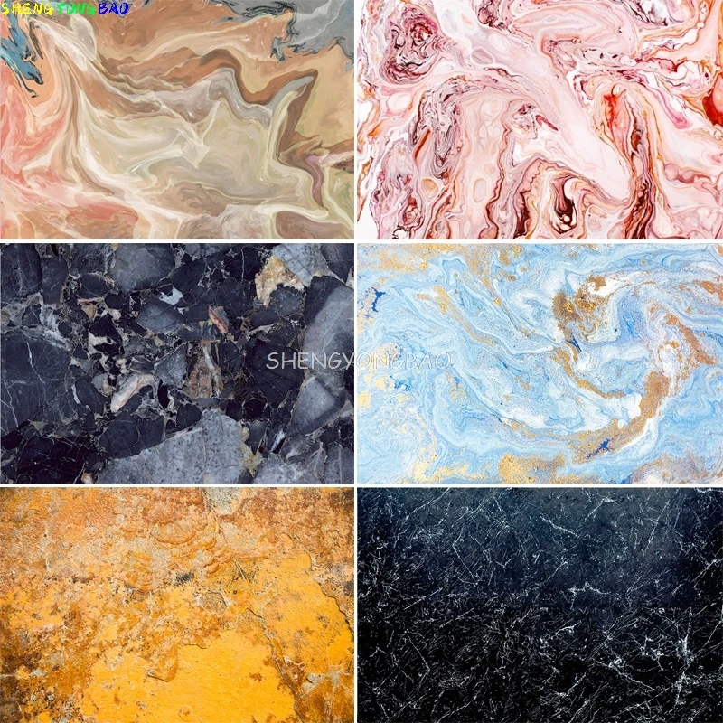 

Vintage Abstract Art Photography Backdrop Marble Texture Wall Stone Surface Jewelry Cosmetic Background Photo Studio Props DS-04