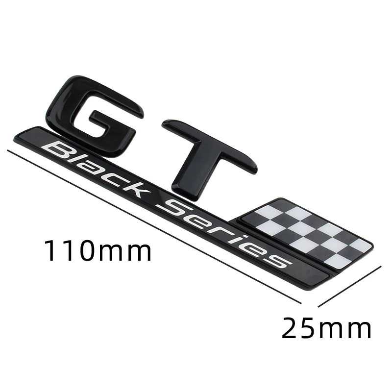 Car ABS GT Black Series Logo Decals Sticker For Mercedes Benz AMG GT53 GT63 A45 C63 A35 C43 E53 E63 Trunk Emblem Badge Stickers