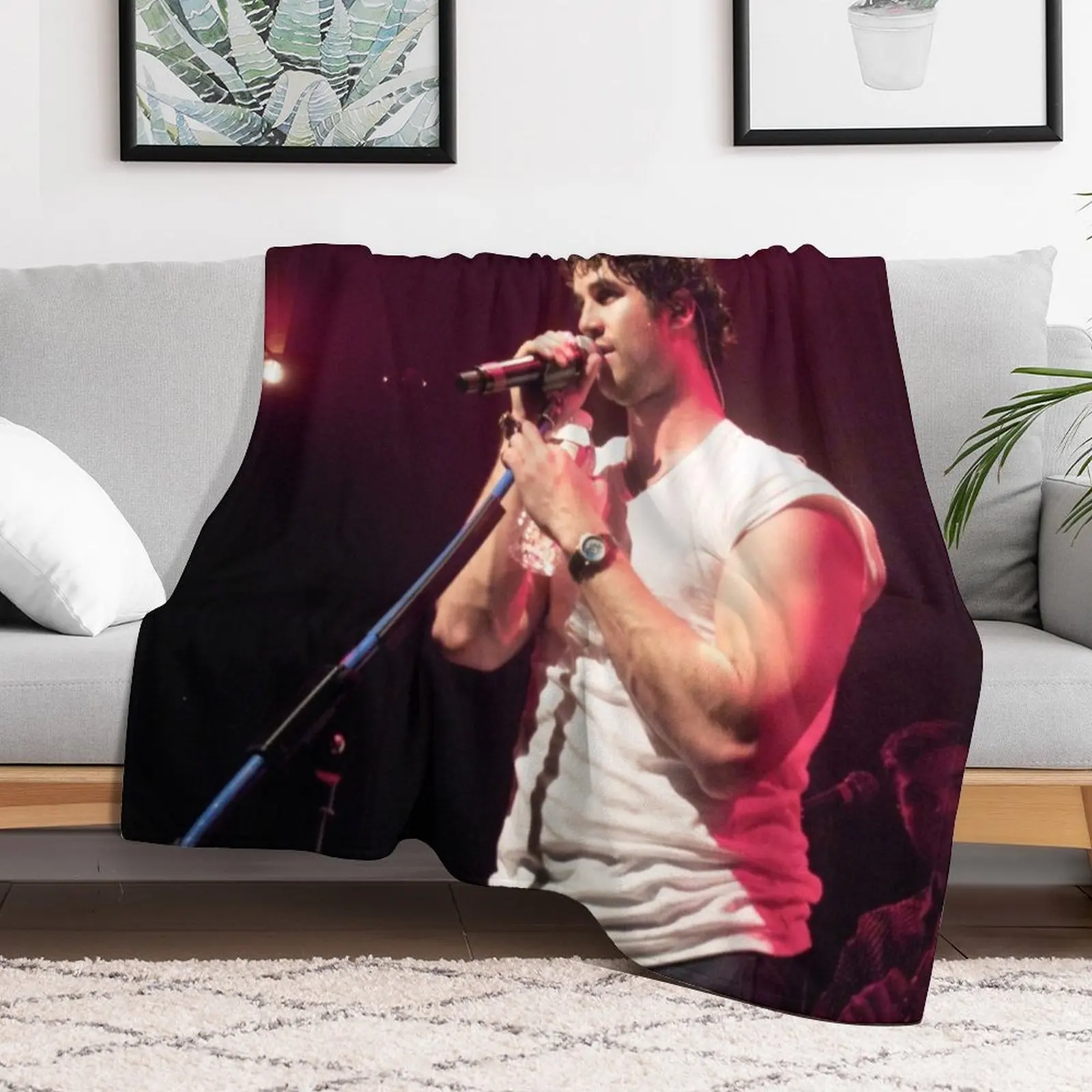

darren criss: listen up Throw Blanket Heavy Beach Retros heavy to sleep Blankets
