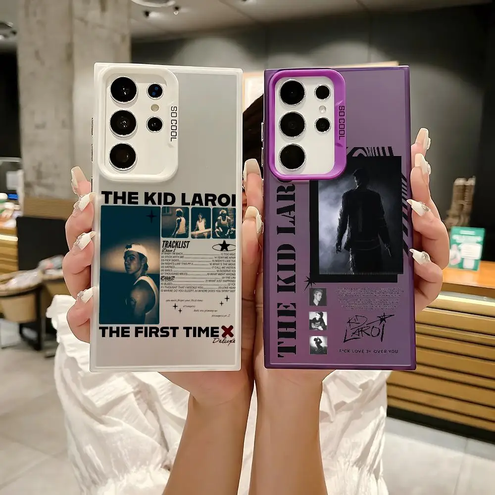 The Kid L-LAROI Rap Phone Case For Samsung Galaxy S25 Edge S24 S23 S22 S21 S20 Ultra Funda Silicone Silver Cover