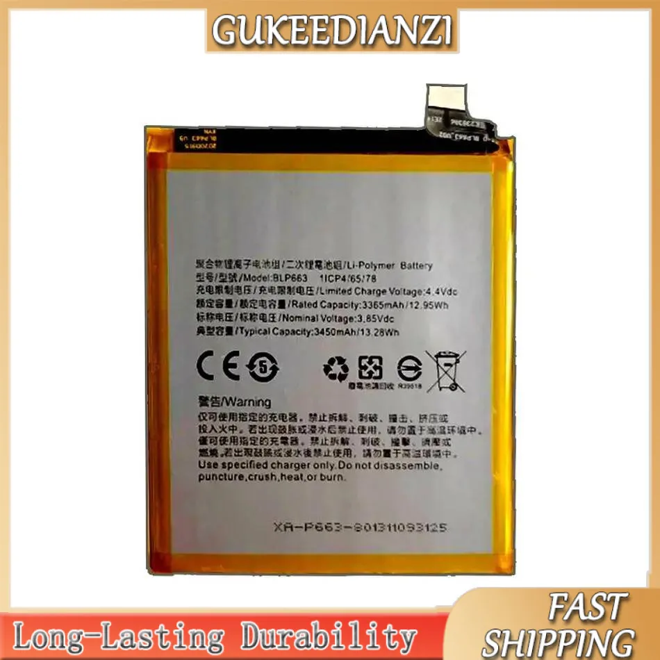 

For Oppo R15 Standard Edition 3450Mah High Capacity Mobile Phone Battery BLP663