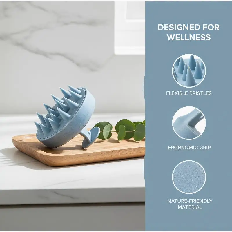 

Rainbow Colored Massage Brushes for MeridiansHome Spa Essentials for Body Energy Balance