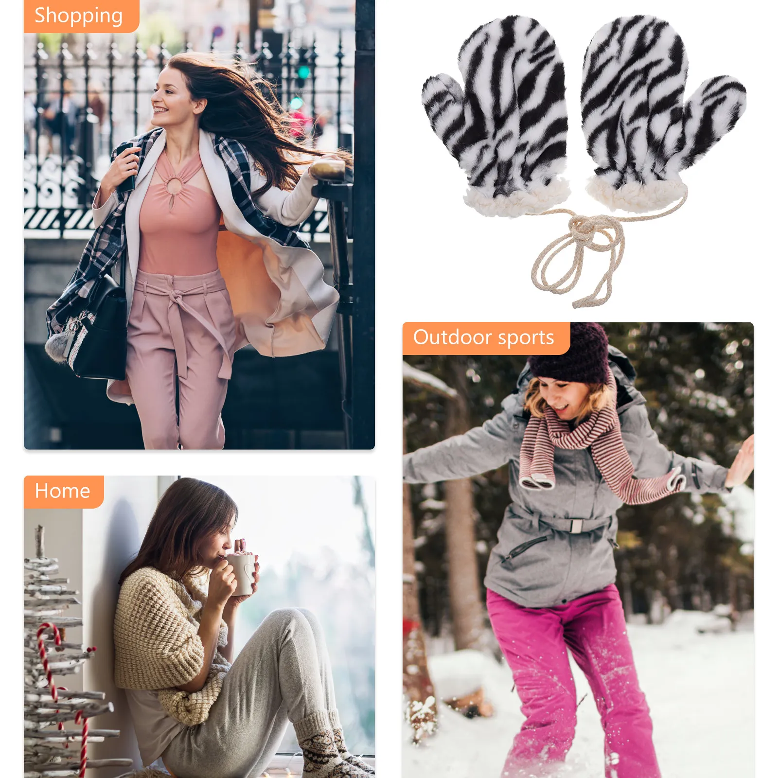 1Pair Women Winter Gloves Soft - Winter Cycling Commute review and price