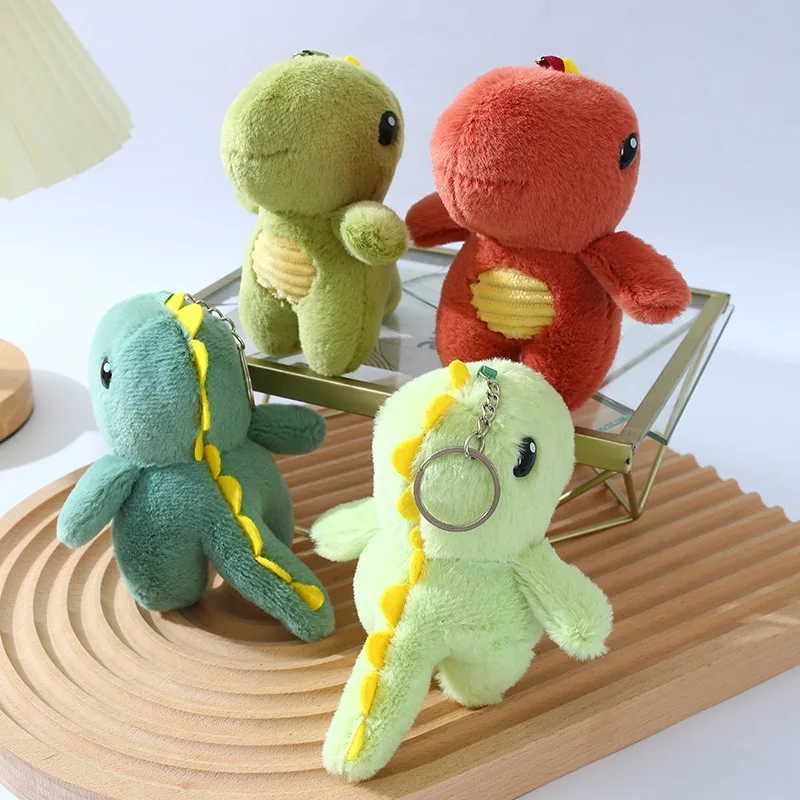 Kawaii Dinosaurier Puppe Plüsch Schlüsselanhänger Spielzeug Tier Anhänger Rucksack Auto hängen Schlüsselanhänger dekorative Accessoires Ornament Geschenke