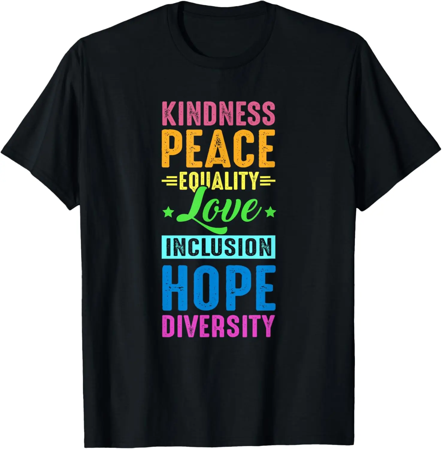 

Футболка Peace Love Inclusion Equality Diversity Human Rights