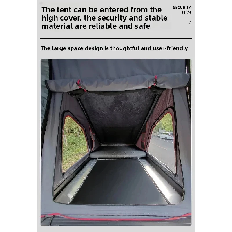 High Quality Fits  Ranger Pickup Truck Bed High Cover Aluminum Alloy Hydraulic Tent Waterproof Tail Camping Canopy view 2