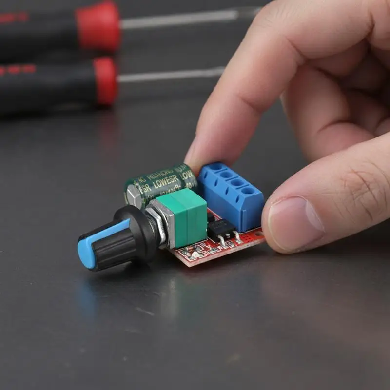 Wide Voltage DC Motor Speed Controller Module Mini DC-DC 5A PWM 3V-35V Control Switch for Home Appliance Repair