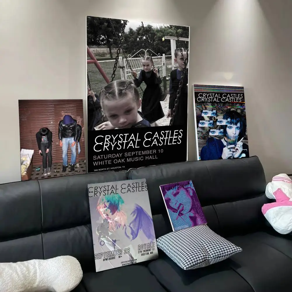 Classic Band C-Crystal Castles Poster Wall Art Poster Print Decorative Artwork for Bedroom Living Room Office Home Decoration