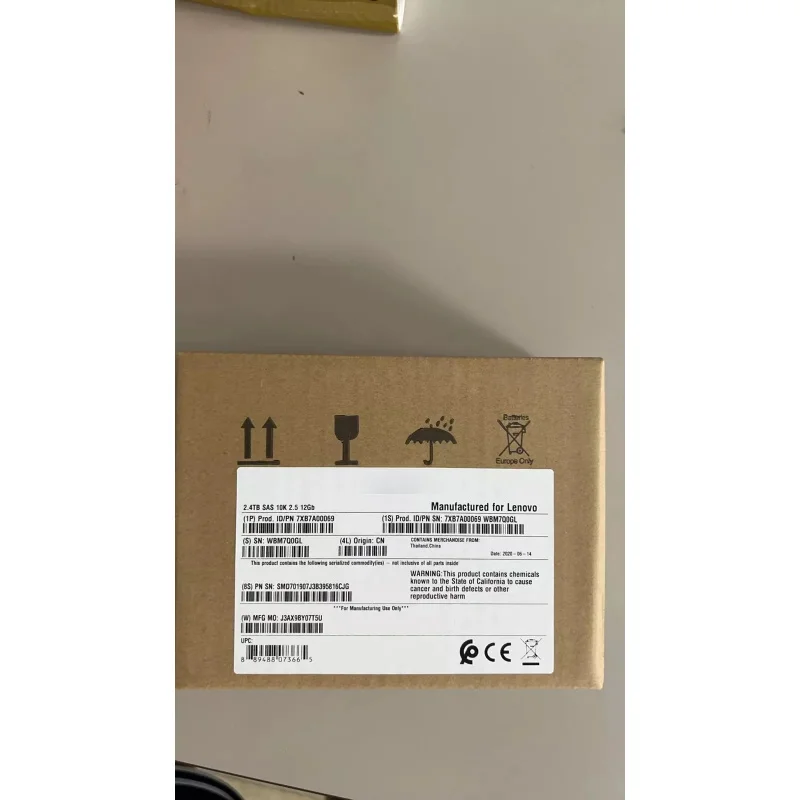

Z for Lenovo 7XB7A00069 01GV182 ThinkSystem 2.5" 2.4TB 10K SAS 12Gb 512e Hard Drive